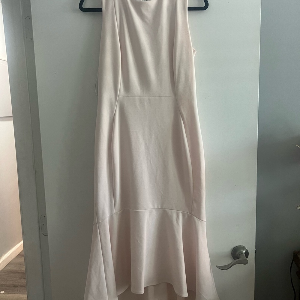 Calvin Klein Pink Halter High Low Sundress